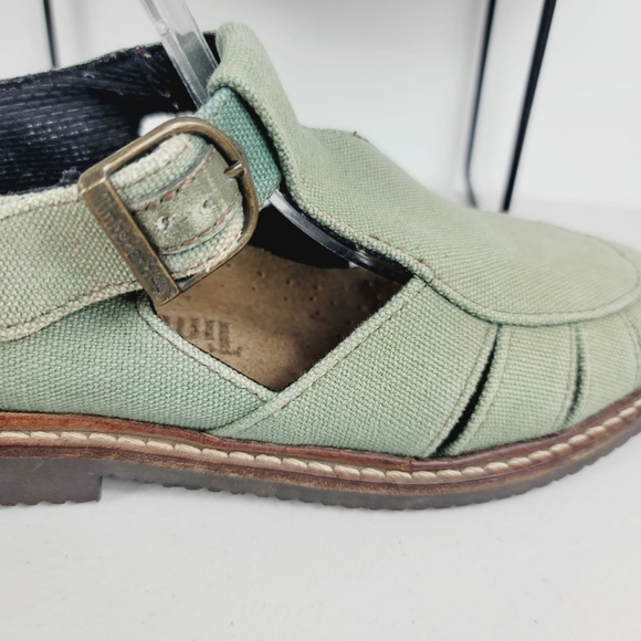 Timberland Woman's Pom Pom Sandals Sz 5 Green - Picture 5 of 8